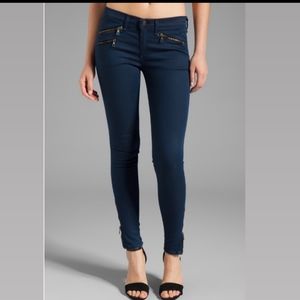 Rag and Bone Navy Zipper Jeans NWOT